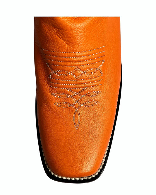 Deep wine-brown chap cowboy boot, style 2414