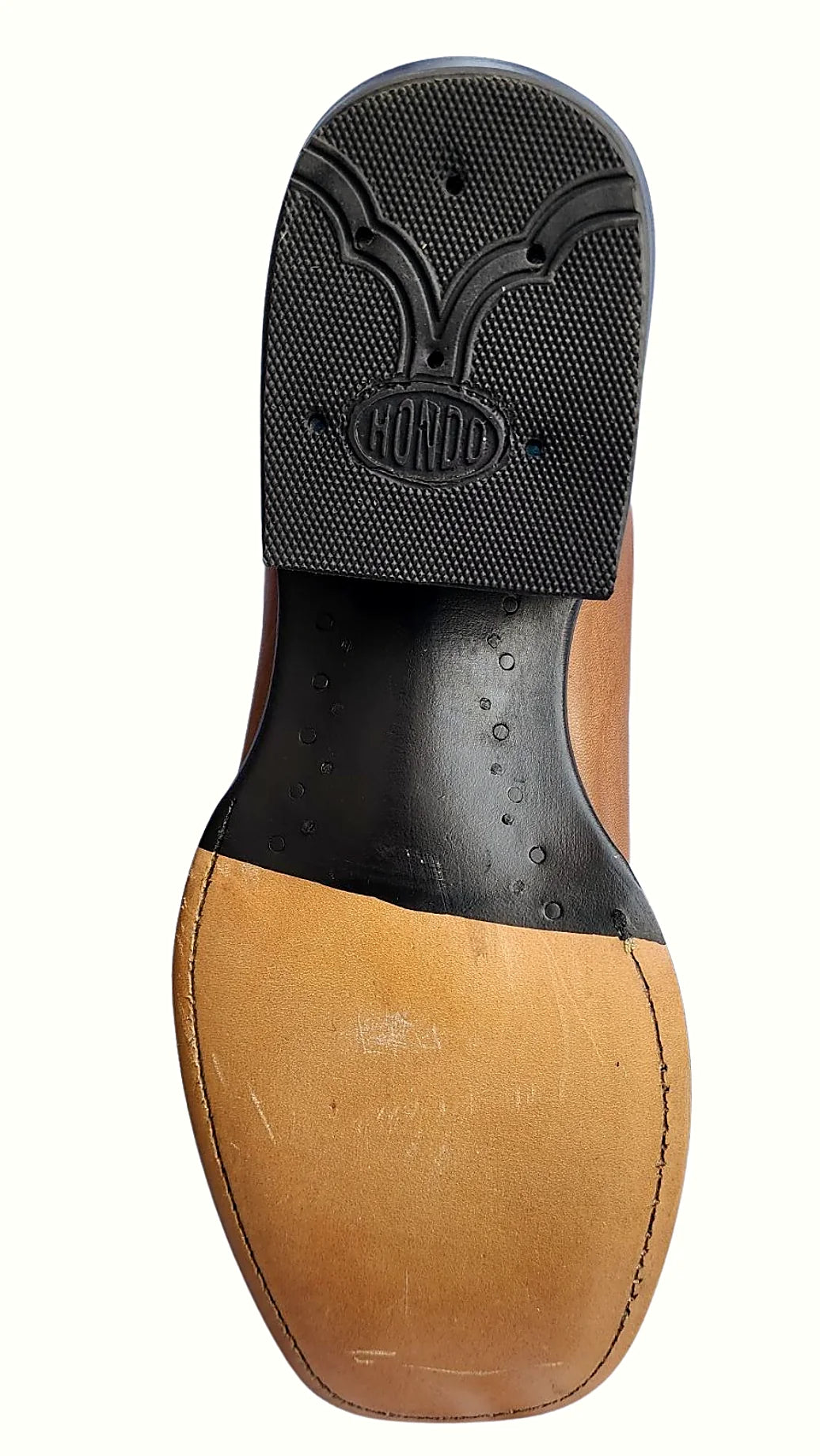 Fourteen-inch cognac horse neck boot, style 2408