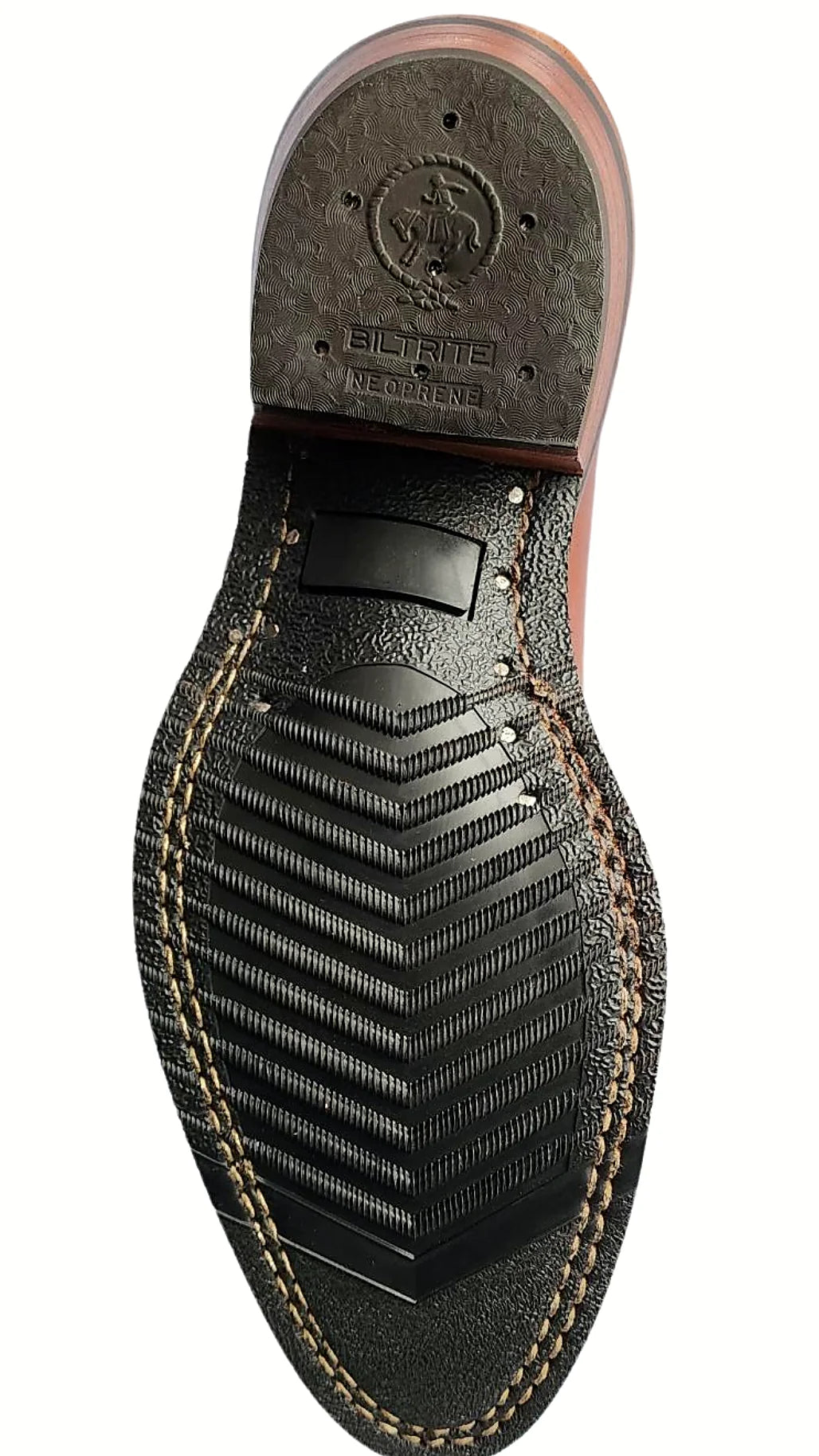 Heavy duty cowboy boot, product photograph